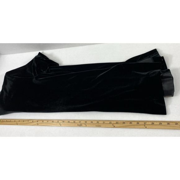 Vtg JBS Velvet Jacket Womens Size 10 Rhinestone Open Front Black Evening Party - Picture 8 of 10